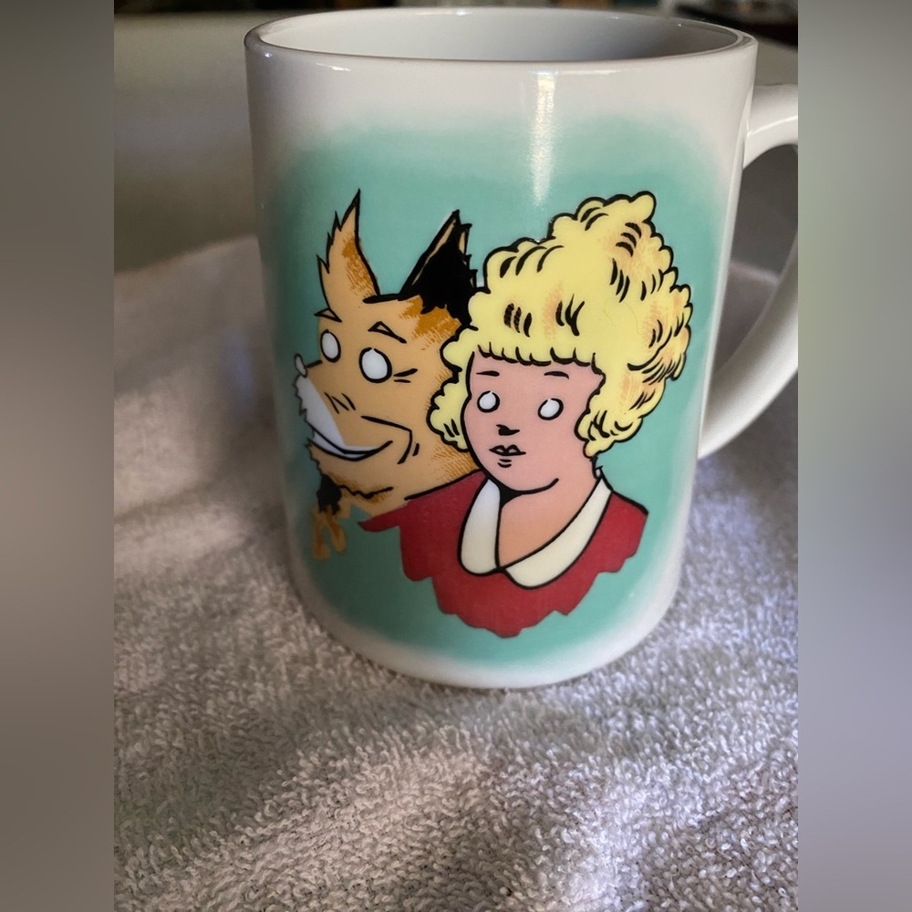 Little Orphan Annie Musical Ceramic Large Mug Schmid Tagged Talk to the Animals